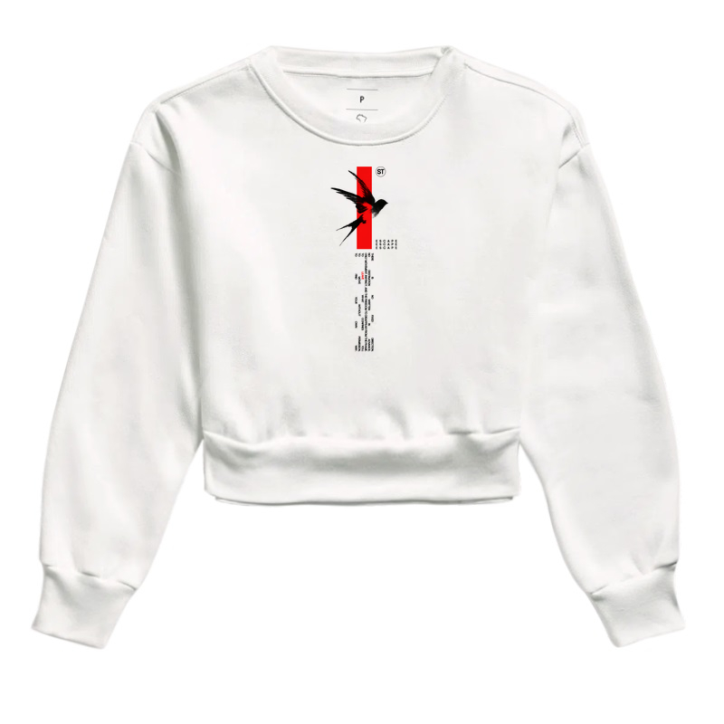 Escape Cropped Hoodie — Off-White - Imagem 2