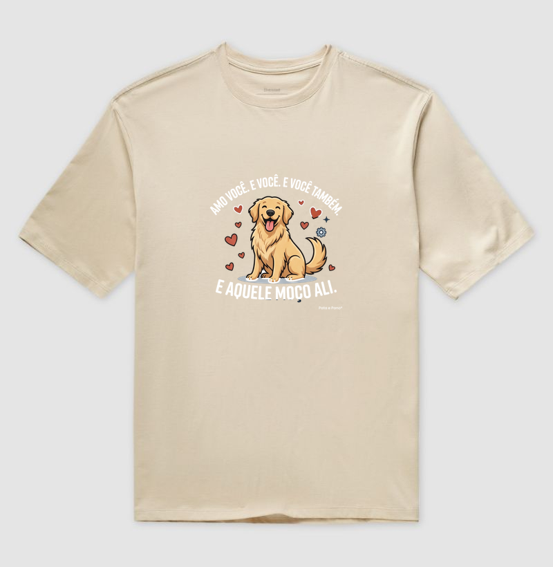 CAMISETA OVERSIZED GOLDEN RETRIEVER AMO - Imagem 3