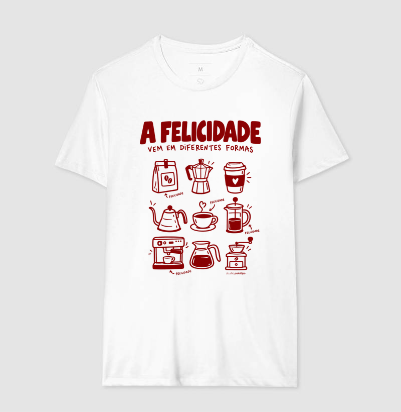 Camiseta A Felicidade Vem em Diferentes Formas - Imagem 4