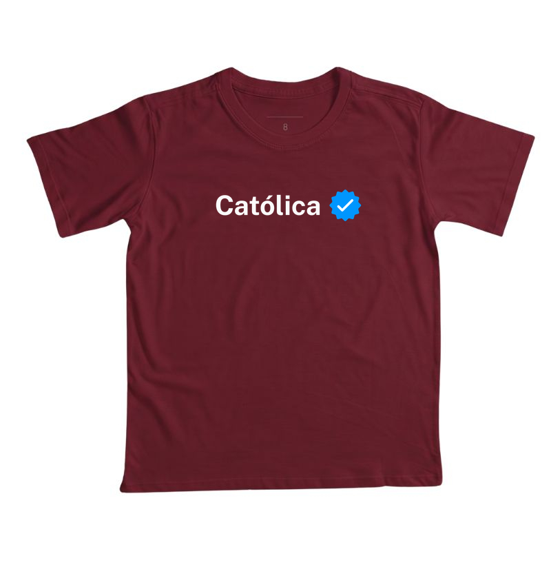 Camiseta Infantil Católica Verificado - Imagem 6