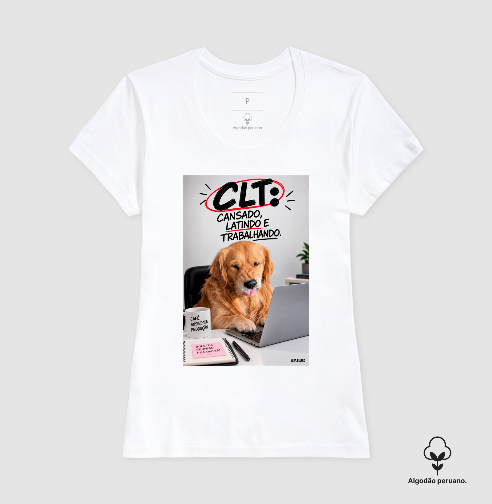 🐶💻 CLT — Cansado, Latindo e Trabalhando! | Golden Retriever Edition ☕🐾 - Imagem 2