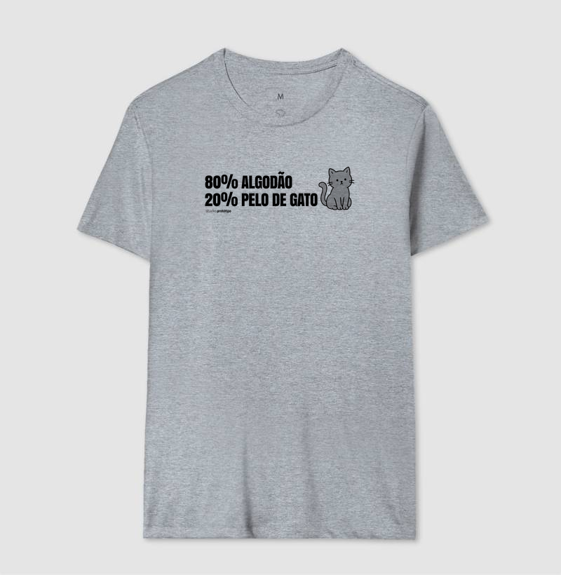 Camiseta 80% Algodão 20% Pelo de Gato - Imagem 6
