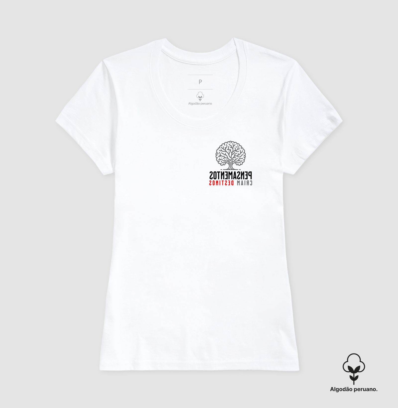 Pensamentos Criam Destinos - Camiseta Pima - Imagem 8