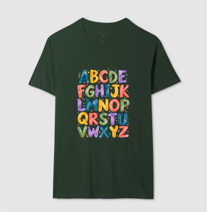 Camiseta Alfabeto em Cores - Imagem 15