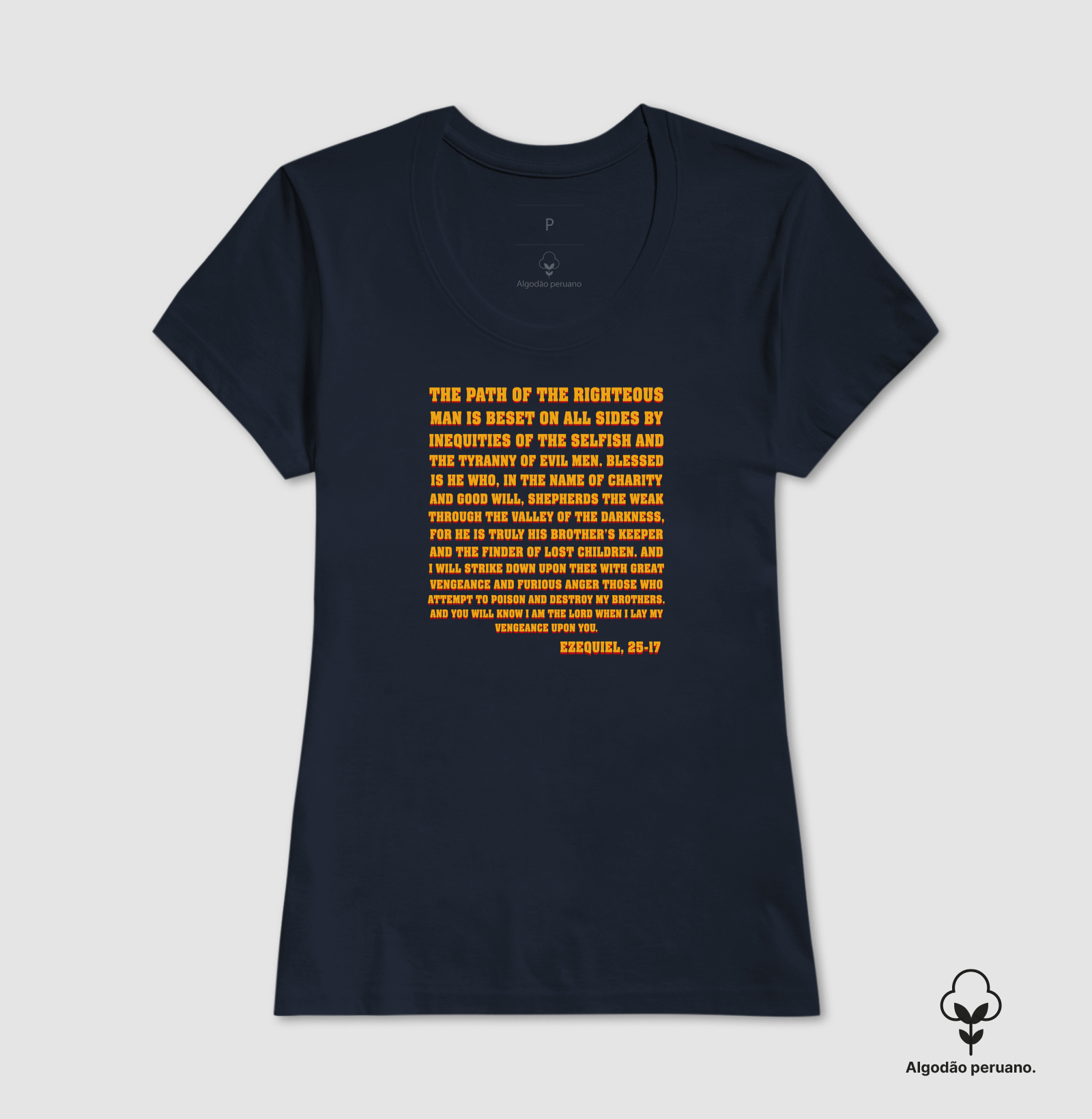 Camiseta Ezequiel 25-17 Algodão Peruano - Imagem 5