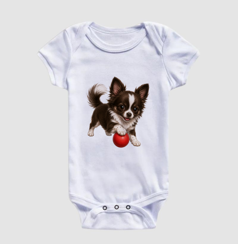 Chihuahua Pelo Longo Marrom - Desenho Animado - Imagem 3