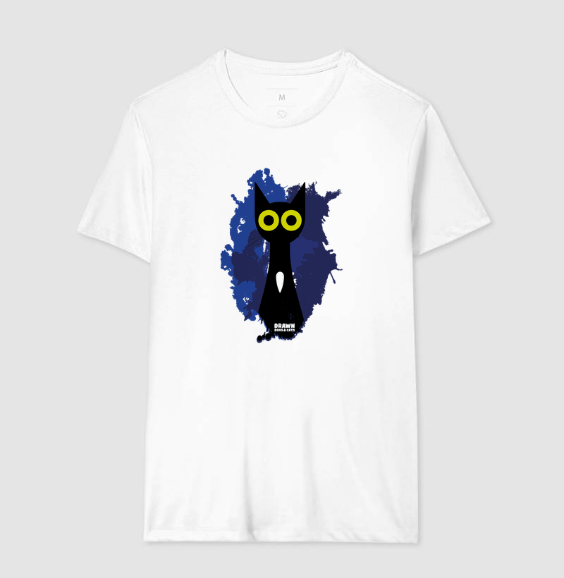 Gato preto com fundo azul - Imagem 6
