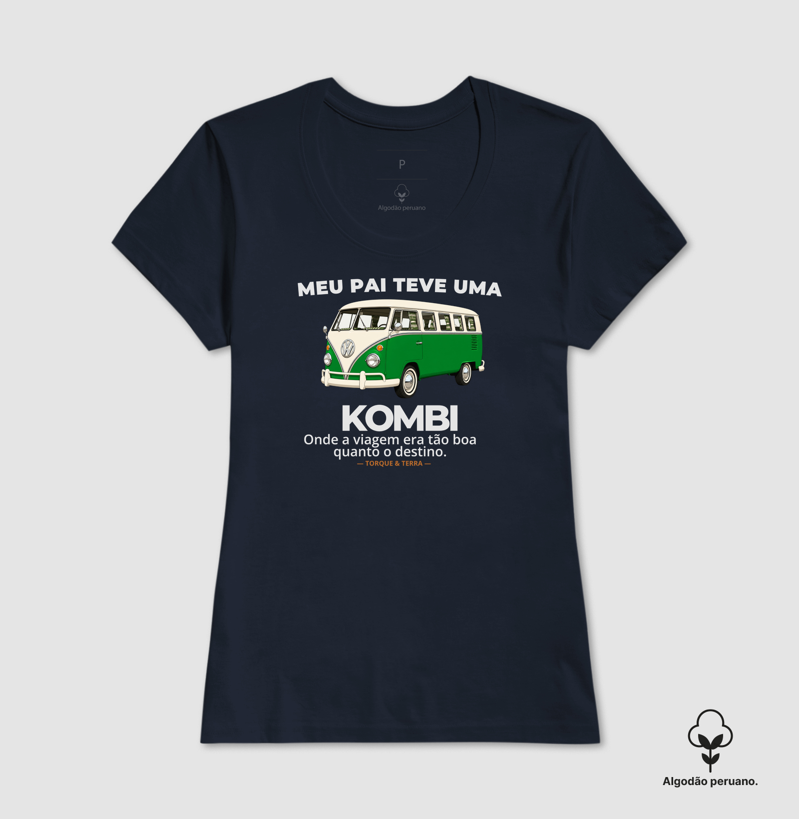 Meu pai teve uma - KOMBI - verde com off-white - Imagem 4