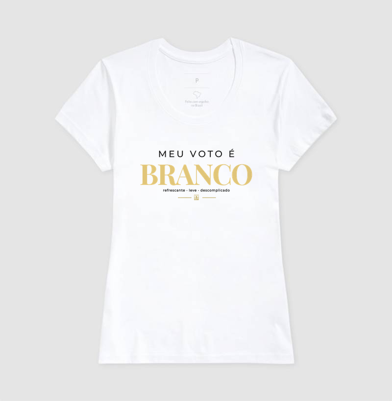 Meu Voto é Branco – Camiseta para Amantes de Vinho Branco - Imagem 5