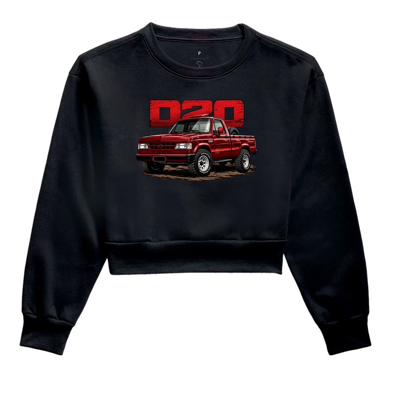 Moletom cropped feminino D20 - Imagem 5