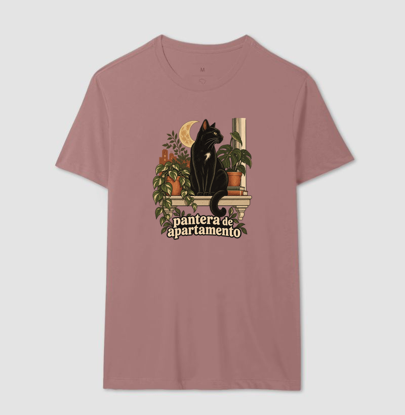 Camiseta Gato Preto "pantera de apartamento" | Pelo & Pano - Imagem 16