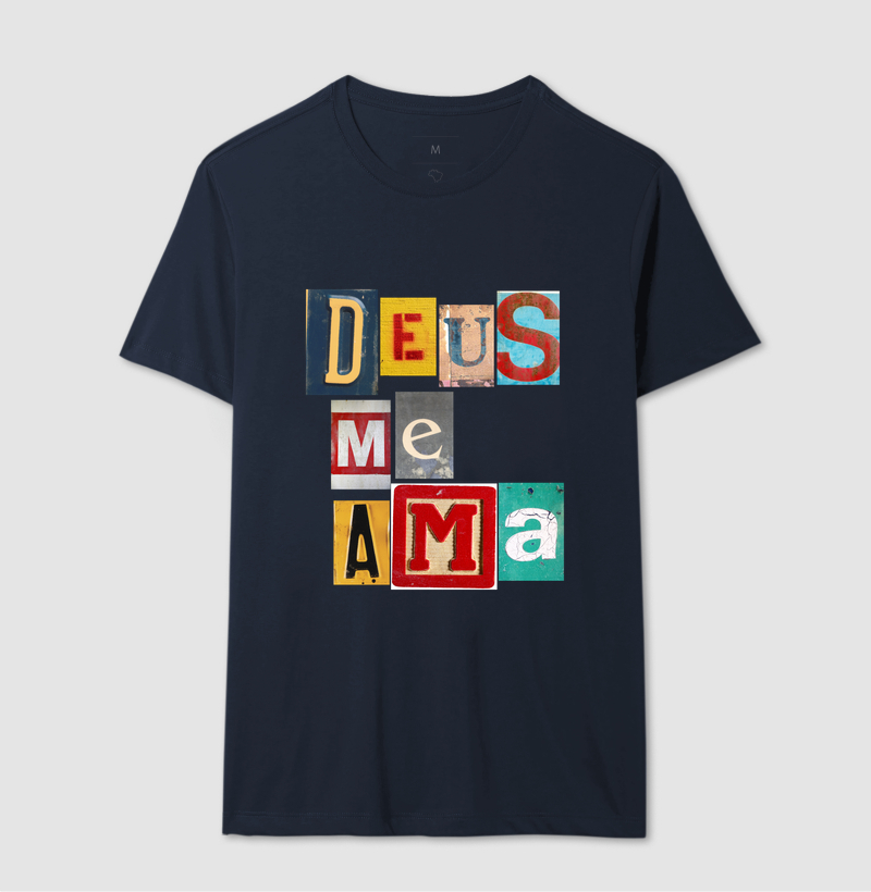 Camiseta Cristã Deus Me Ama - Imagem 6