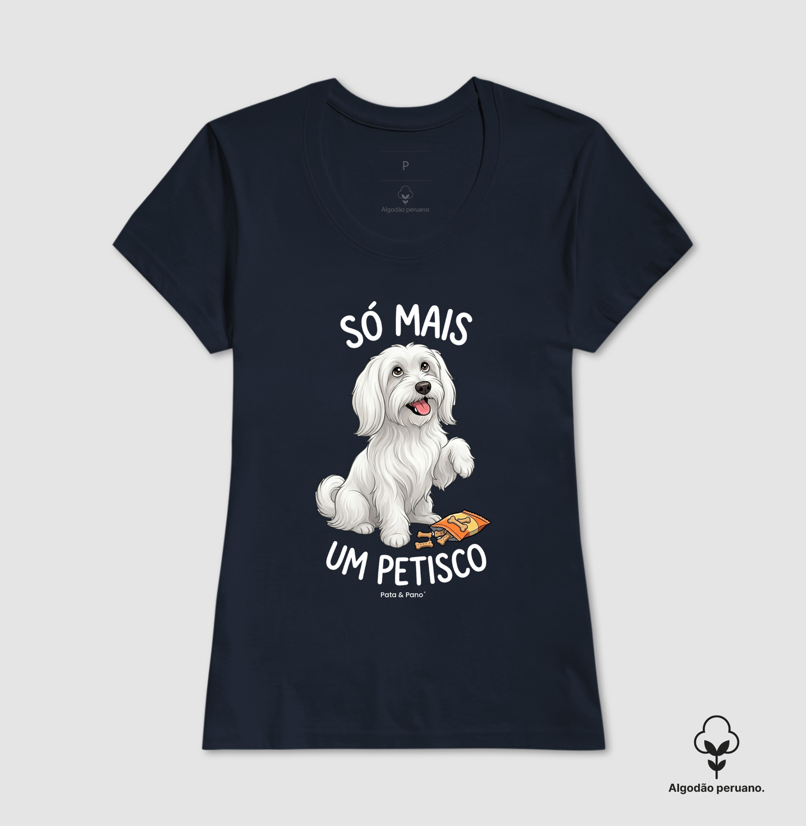 CAMISETA ALGODÃO PERUANO MALTÊS PETISCO - Imagem 4