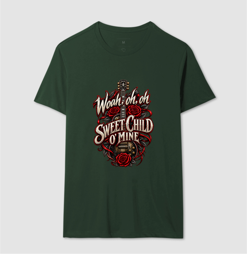 Camiseta Rock Sweet Child O’ Mine – Guitarra e Rosas - Imagem 12