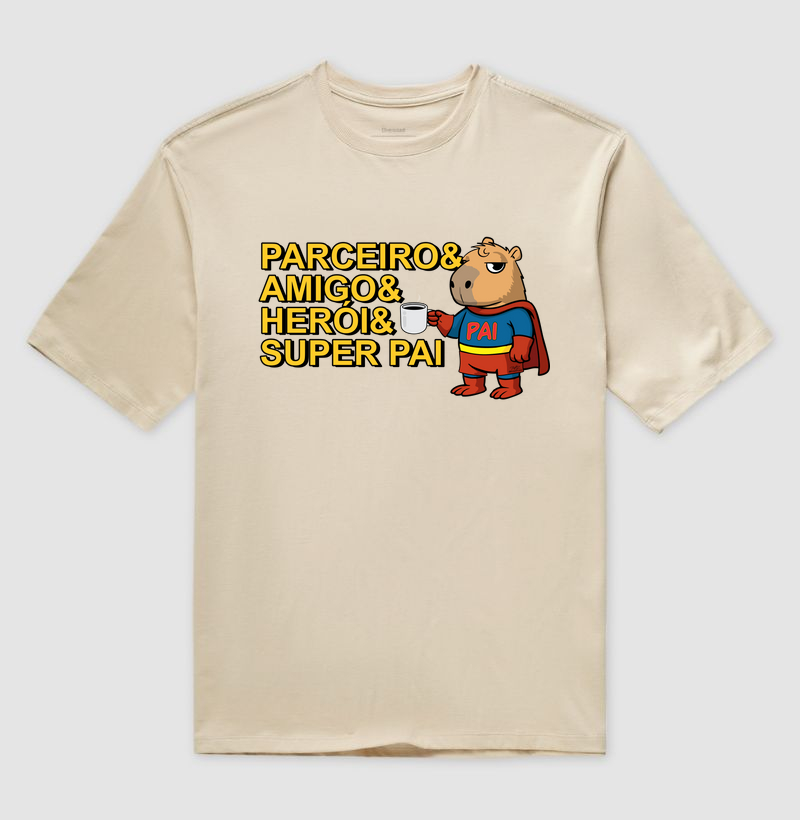 Camiseta Capivara Pai Super - Imagem 3