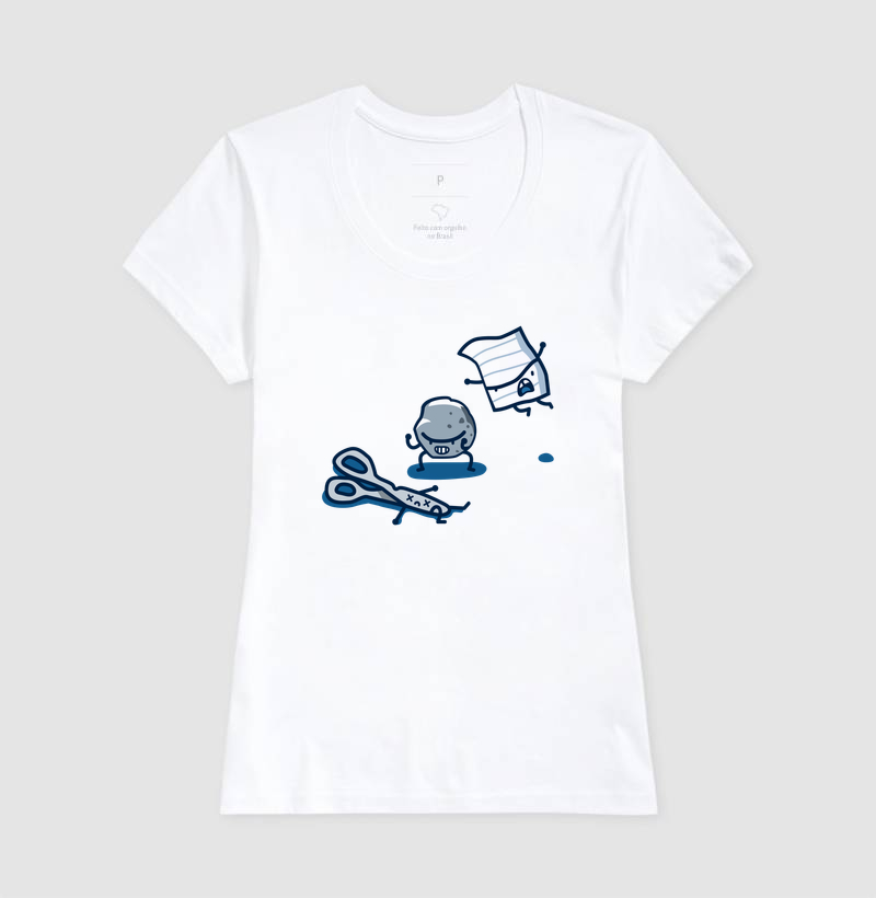 Camiseta Pedra-Papel-Tesoura - Imagem 3