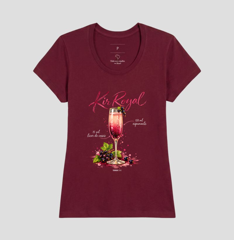 Camiseta Kir Royal – Drink com Espumante e Licor de Cassis - Imagem 17