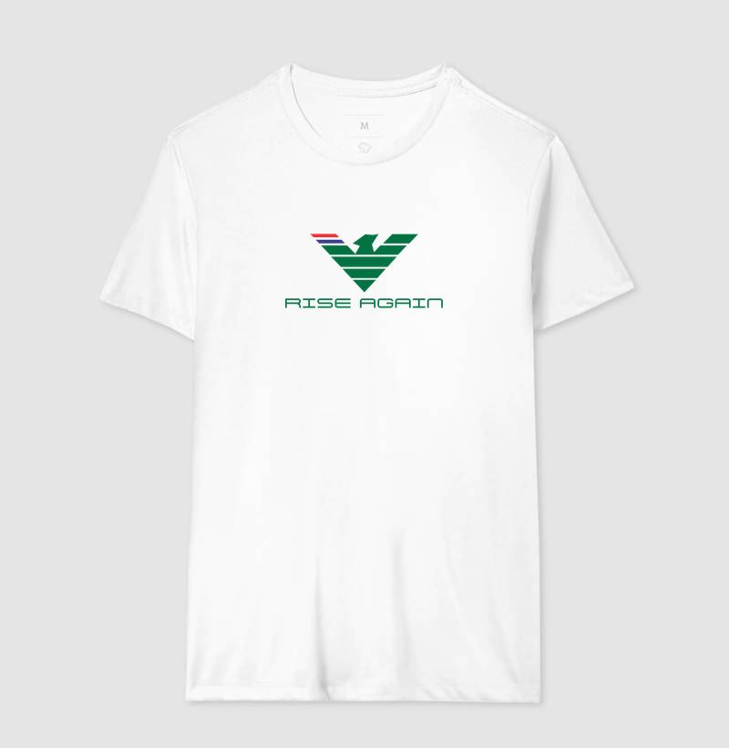 🌿 RISE AGAIN | Estampa Exclusiva  Renove seu estilo com a poderosa estampa RISE AGAIN, uma arte que representa superação, evolução e a capacidade de sempre se reerguer. Com design geométrico moderno em verde intenso e detalhes inspirados nas cores da Tailândia, esta composição transmite energia, equilíbrio e determinação. - Imagem 4