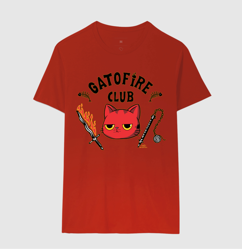 Camiseta Gato Sincero GatoFire Club - Imagem 10