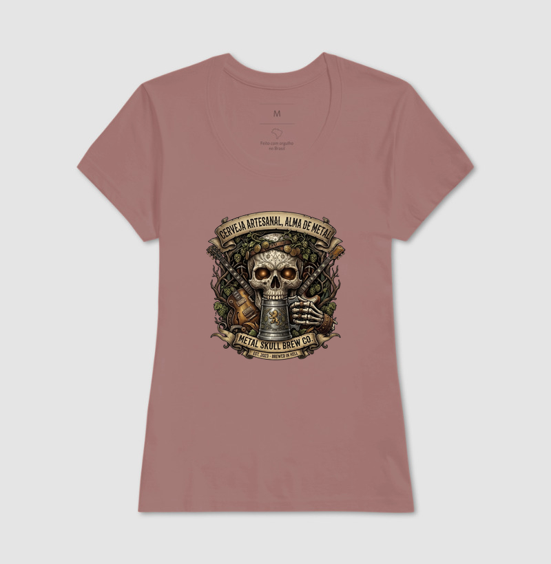 Camiseta Cerveja artesanal, alma de metal - Imagem 17