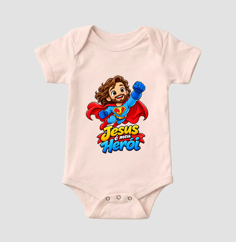 Camiseta Infantil Jesus é Meu Herói - Imagem 5
