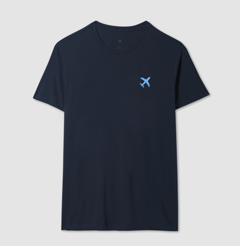 Viajante Minimalista - avião azul claro - Imagem 6