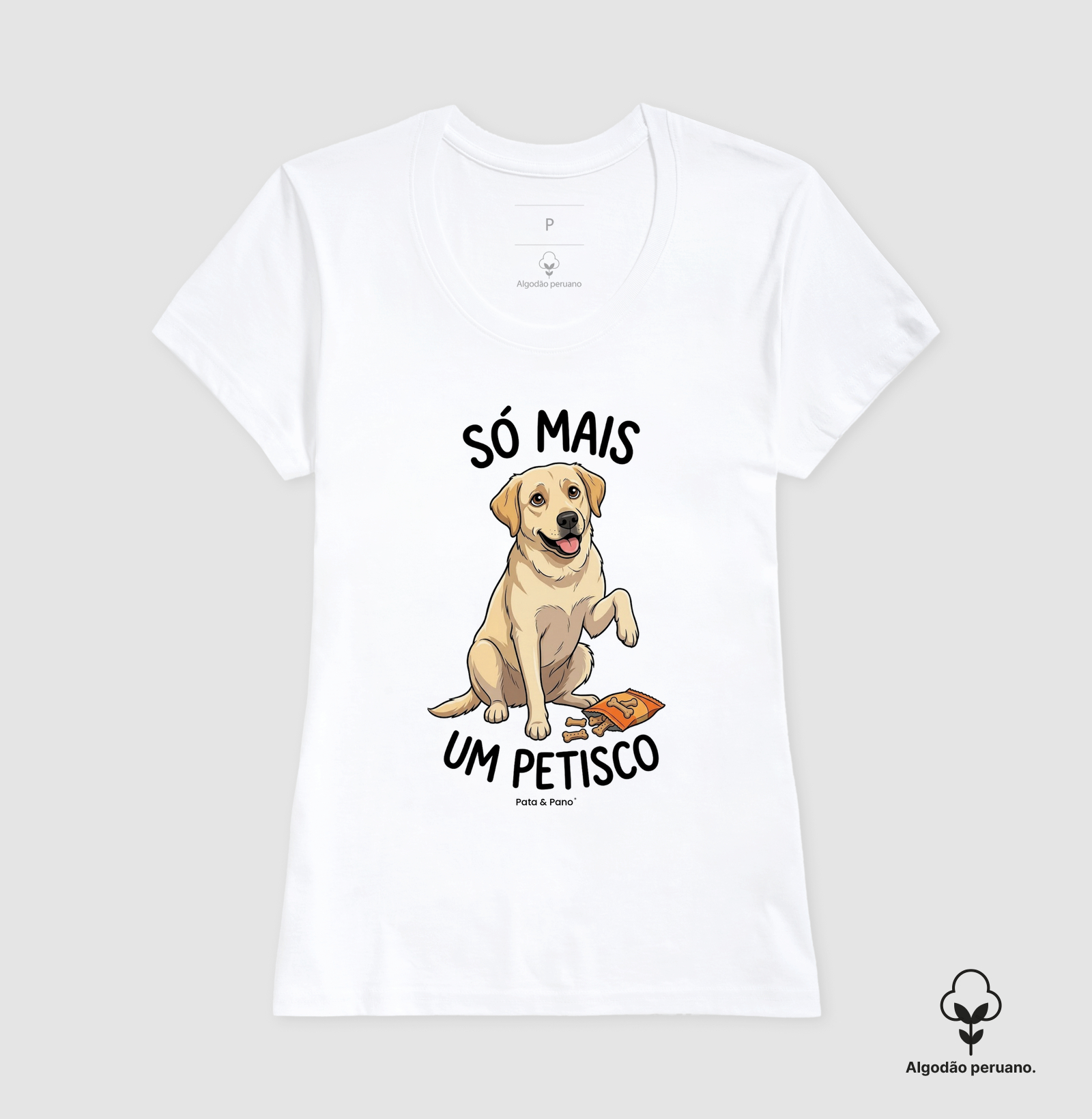 CAMISETA ALGODÃO PERUANO LABRADOR PETISCO - Imagem 8
