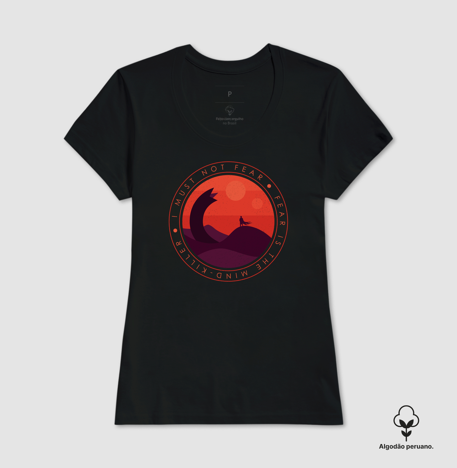 Camiseta Algodão Peruano O Medo Mata a Mente - Imagem 3