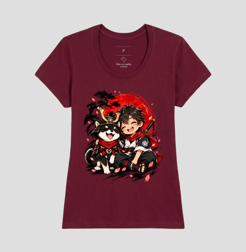 Pequeno Samurai & Shiba — Amigos de Honra (Preto) - Imagem 19