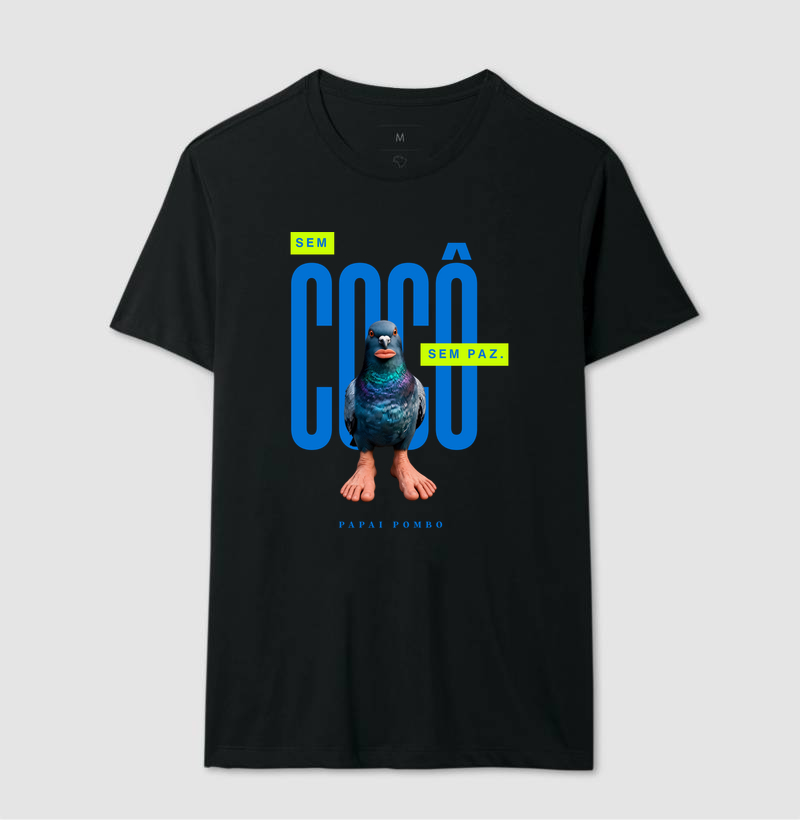 CAMISETA REGULAR SEM COCÔ, SEM PAZ. - Imagem 2