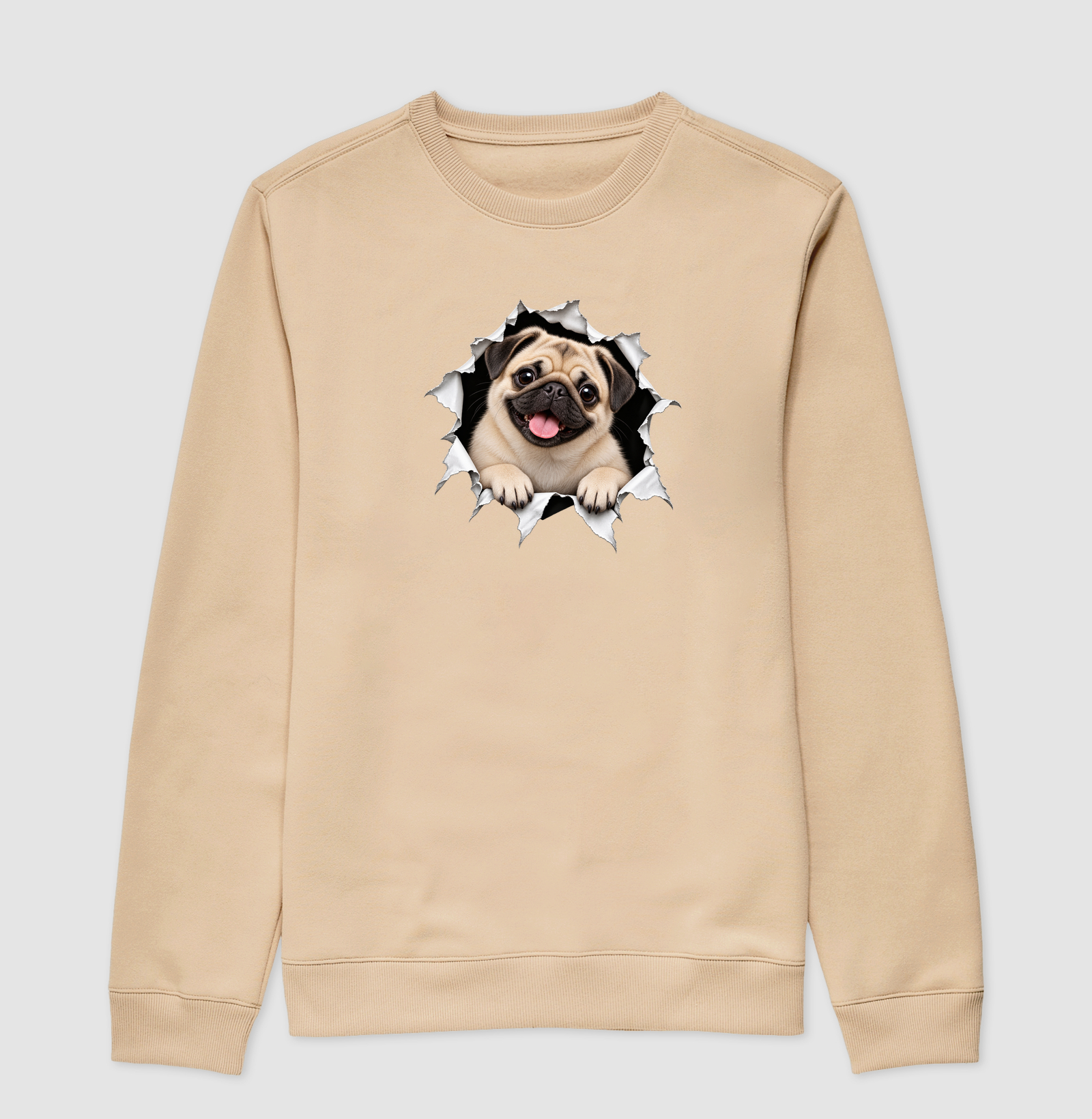 Pug Saindo da Camiseta - Imagem 3