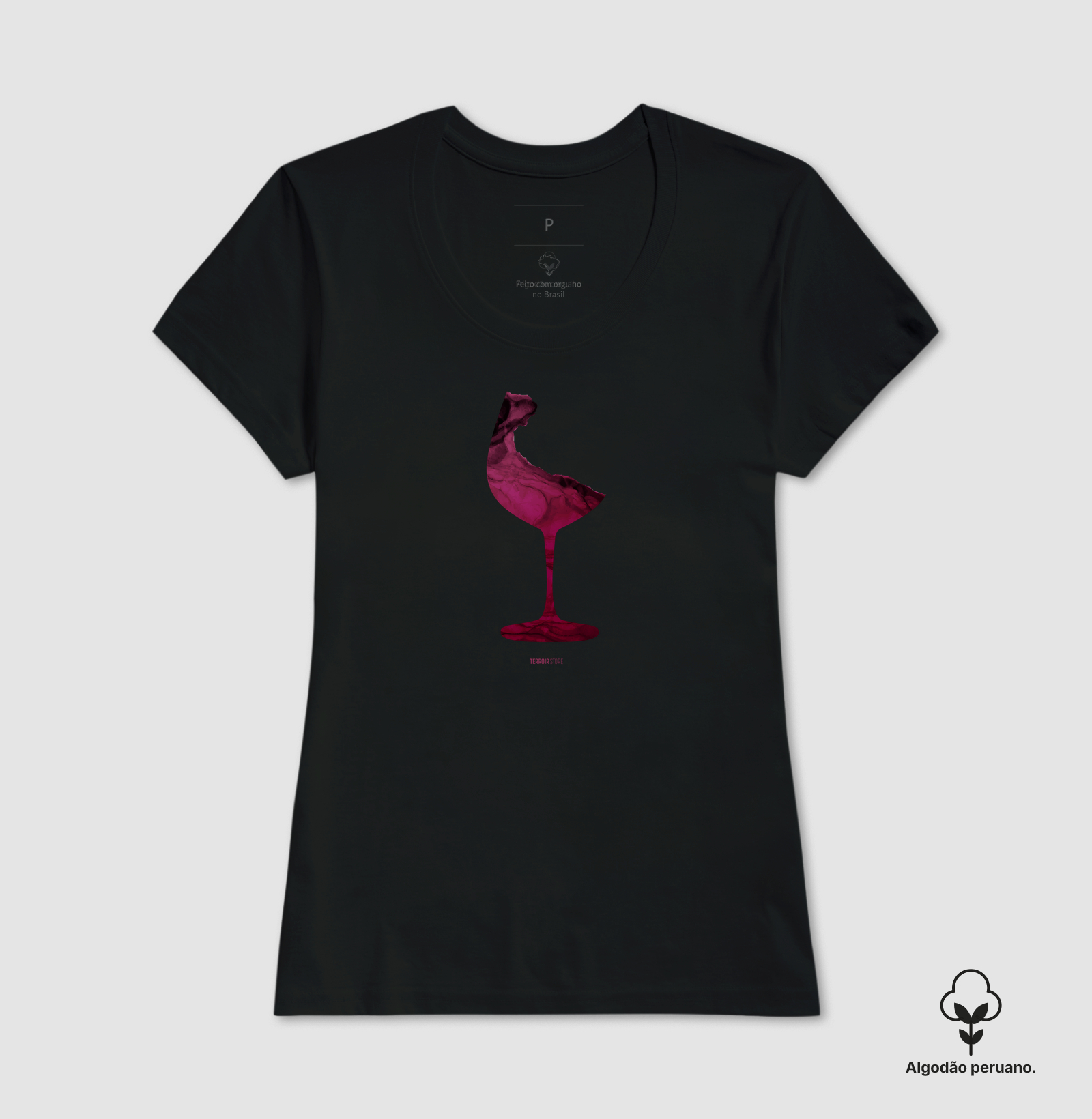 Camiseta Vinho Abstrata - Imagem 7