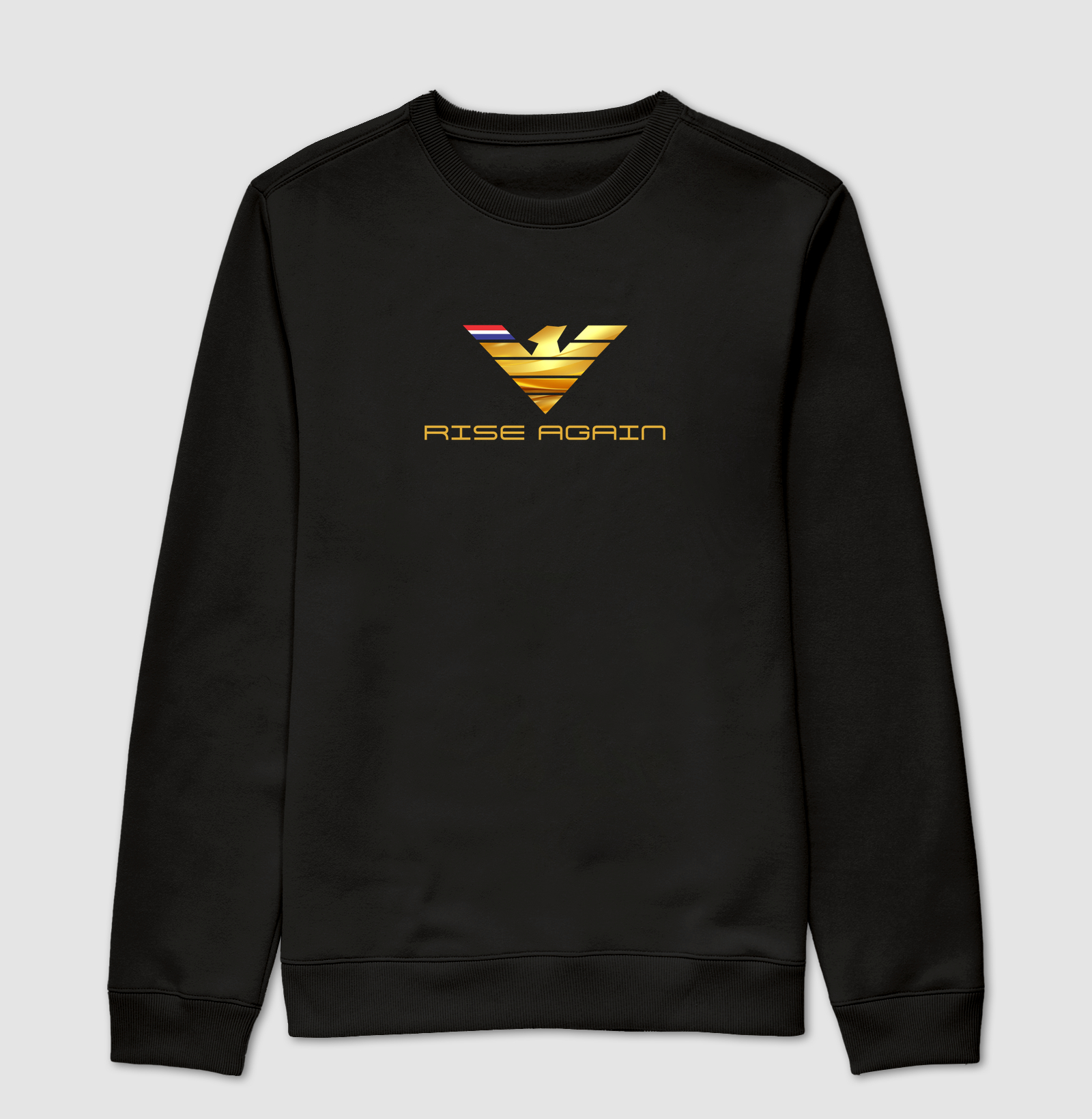 👑🦅 RISE AGAIN GOLD | A Grandeza de se Levantar Mais Forte  A estampa RISE AGAIN GOLD é uma verdadeira celebração da força, da superação e da mentalidade vencedora. Com uma imponente águia dourada no centro da composição, a arte simboliza liderança, liberdade e a capacidade de renascer diante dos desafios com ainda mais poder e determinação. - Imagem 4