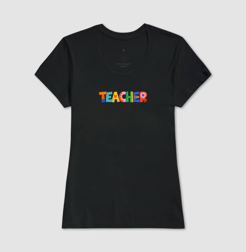 Teacher (Professor / Professora) Artístico & Colorido - Imagem 3