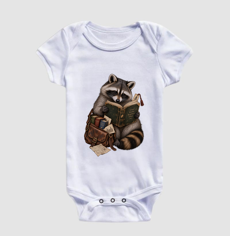 Camiseta Guaxinim Leitor - Imagem 3