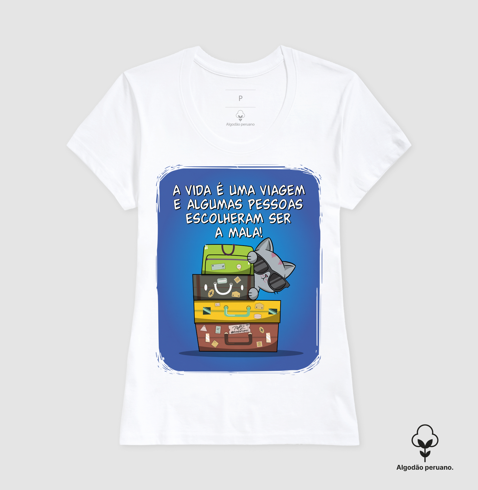 Camiseta Gato Sincero Mala - Imagem 7