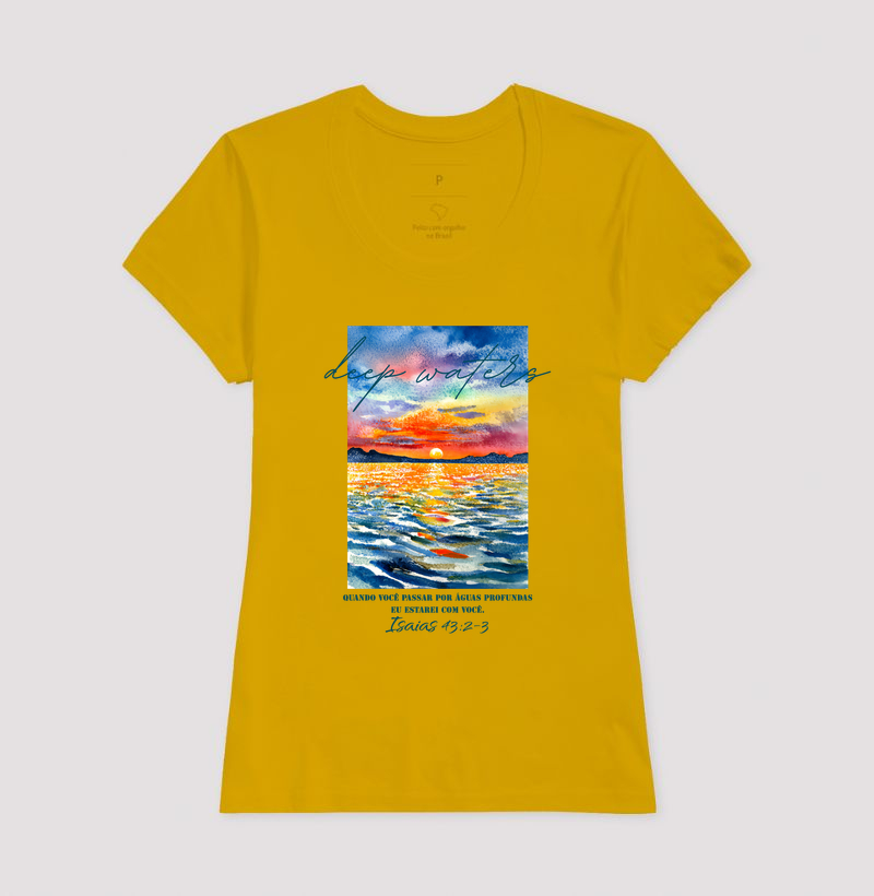 Camiseta Feminina Acinturada Deep Waters - Imagem 5