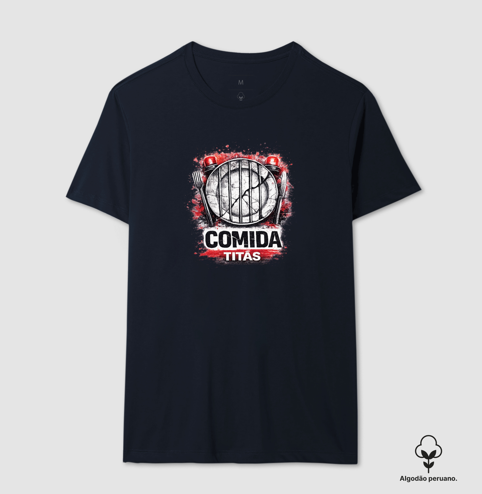 Camiseta Comida - Titãs. Coleção Música. Masculina e Feminina. Algodão Peruano. - Imagem 7