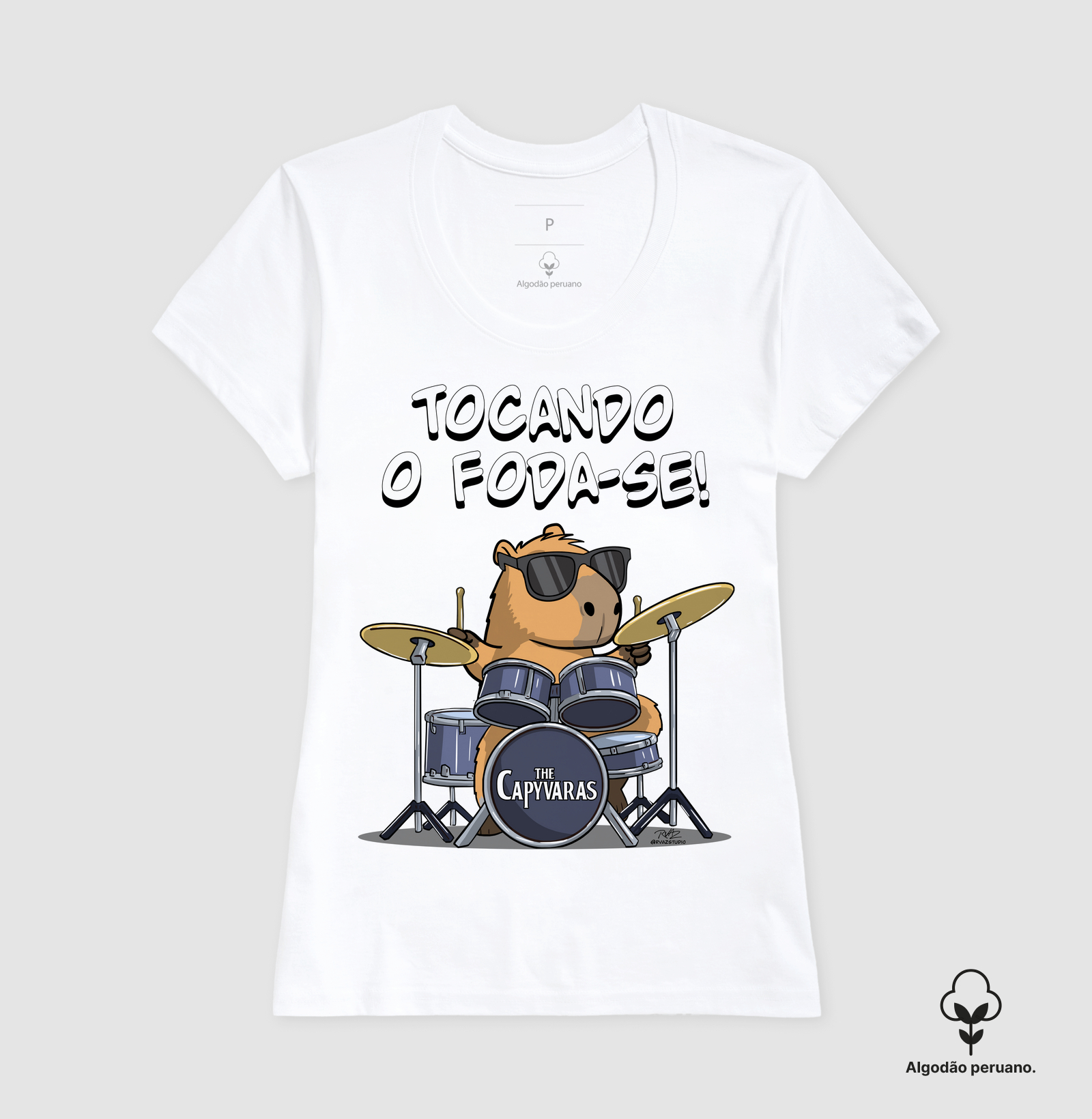 Camiseta Capivara Tocando o Foda-se - Imagem 5