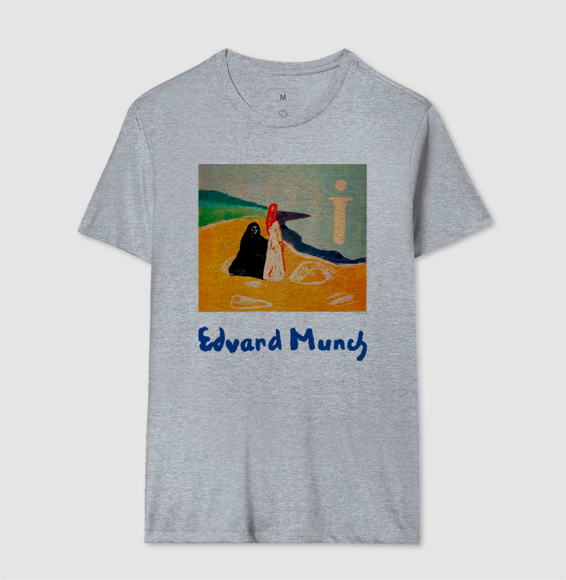 Camiseta Edvard Munch Duas Mulheres Na Praia - Imagem 8