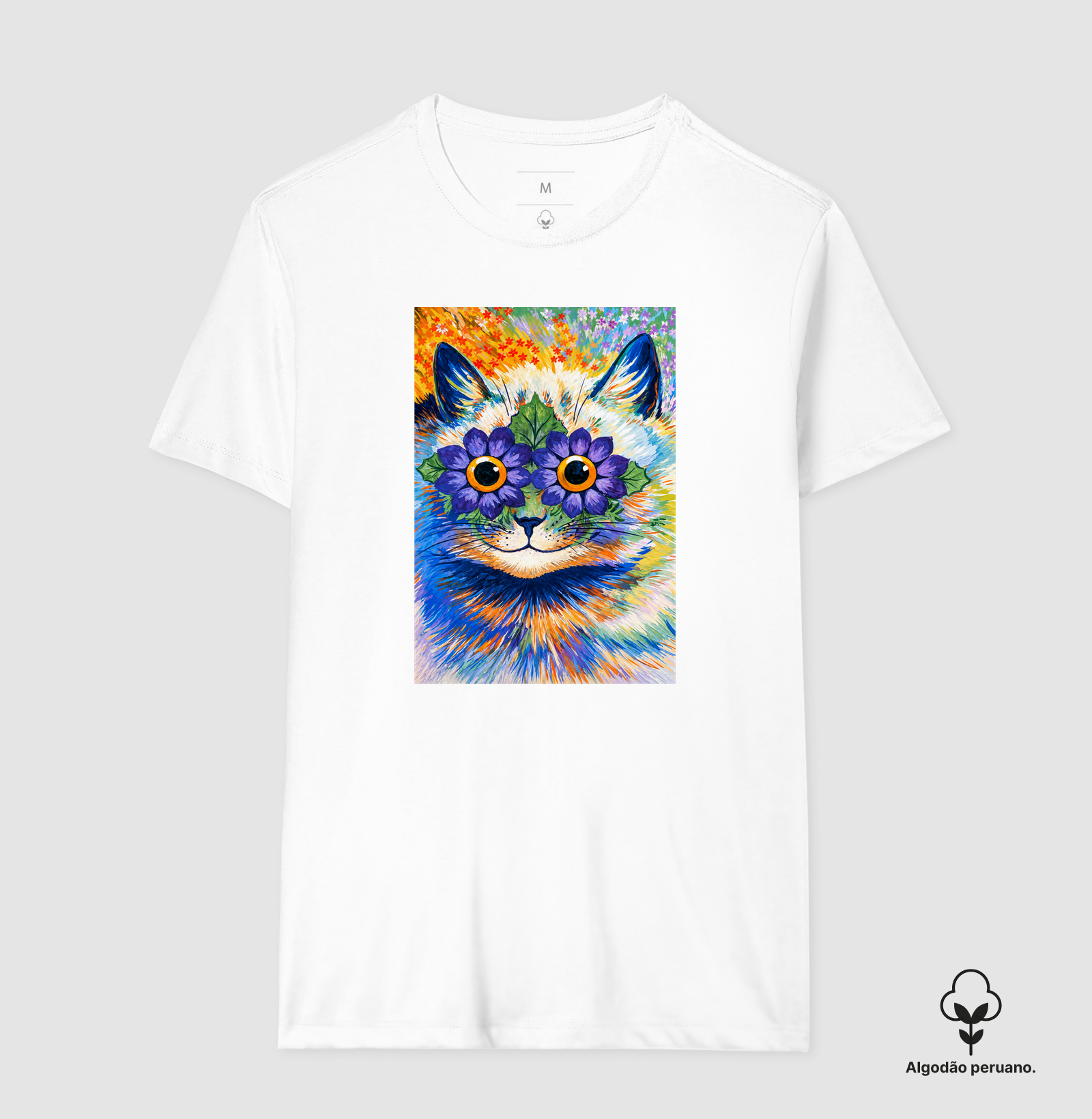 Psychedelic Flower Cat -  Louis Wain - Imagem 3