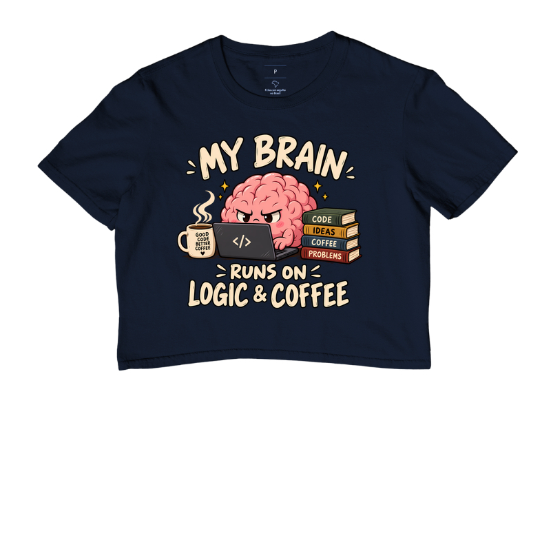 My Brain Runs on Logic & Coffee - Imagem 4
