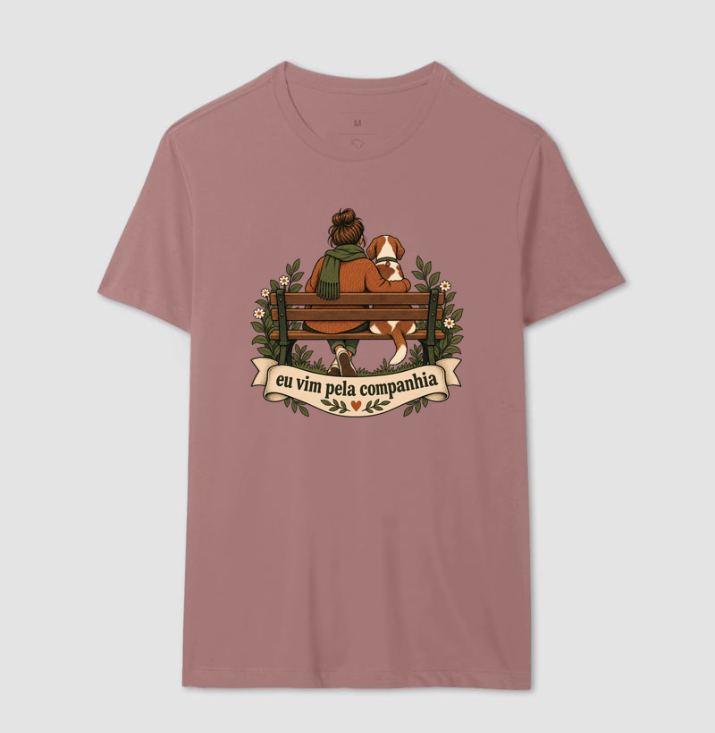 Camiseta Cachorro Afeto "eu vim pela companhia" | Pelo & Pano - Imagem 16