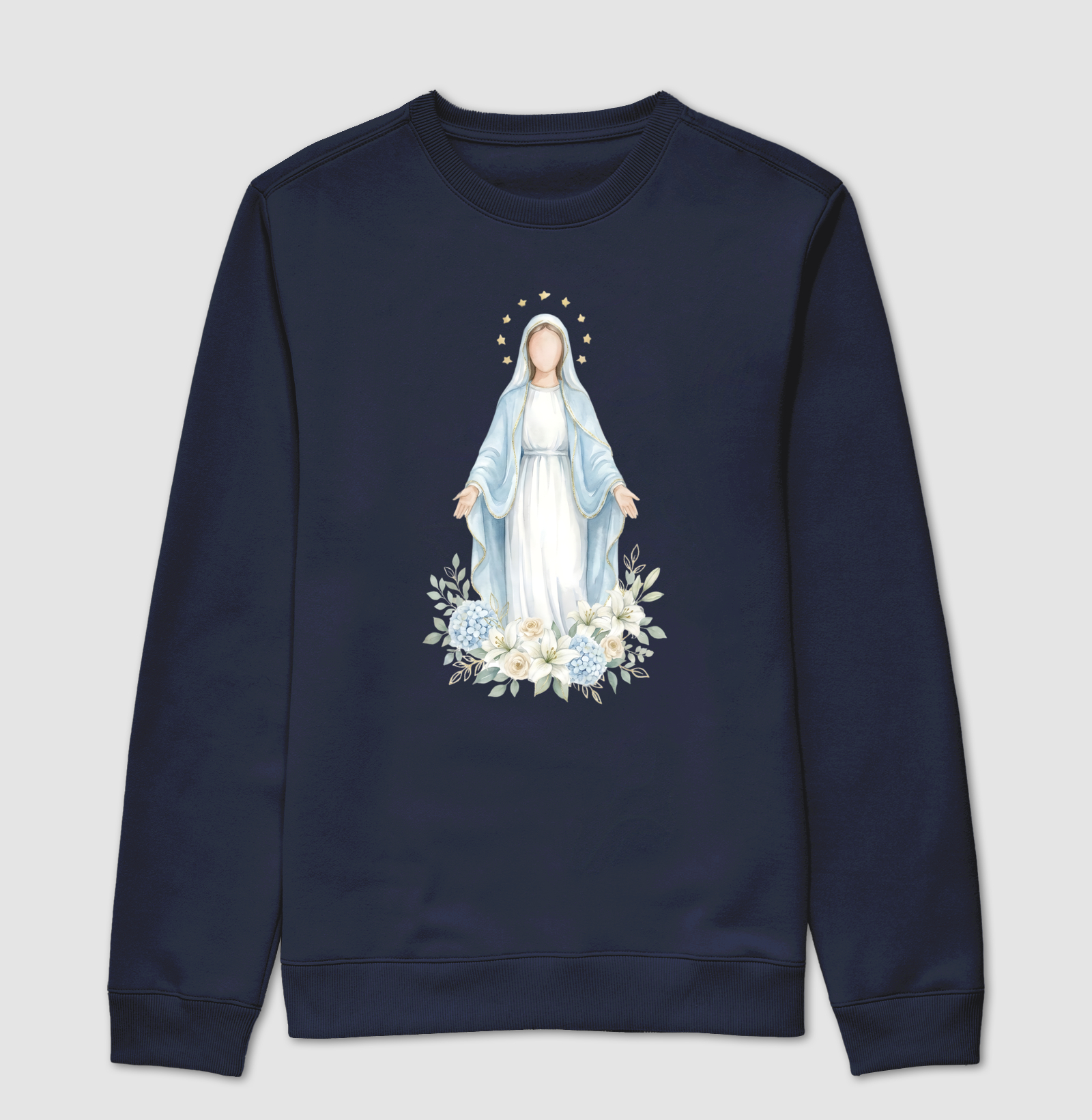 Nossa Senhora das Gracas Aquarela - Imagem 3