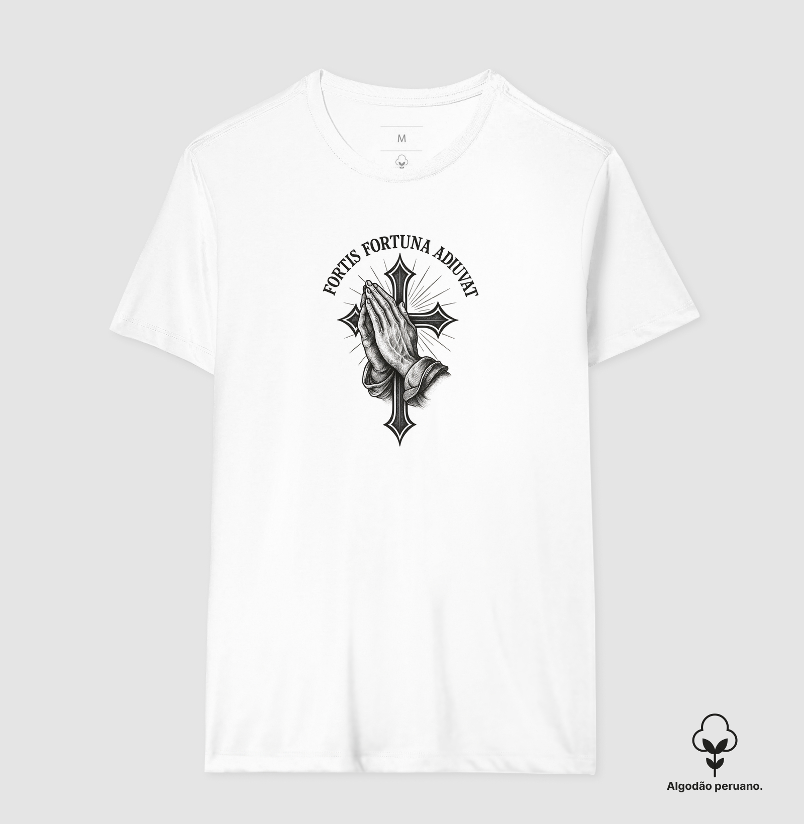 Camiseta Algodão Peruano Fortis Fortuna Adiuvat - Imagem 2