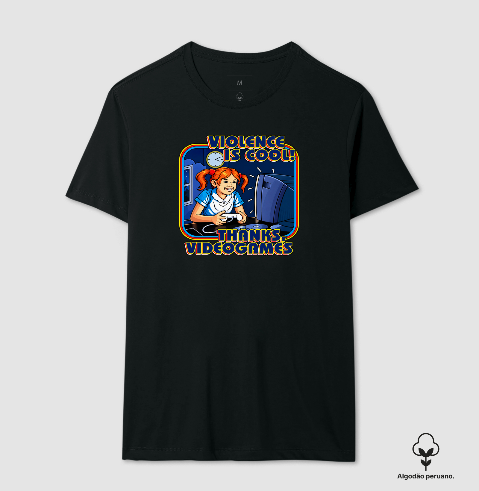 Camiseta Algodão Peruano "GTA 6 Thanks Video Games" - Imagem 2