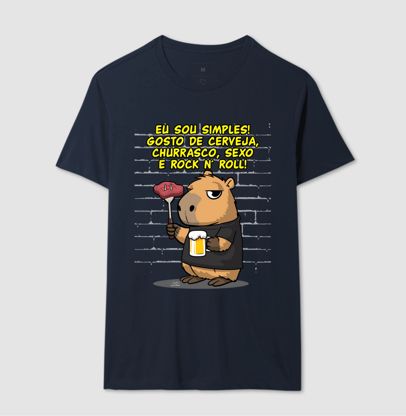 Camiseta Capivara rock simples - Imagem 6