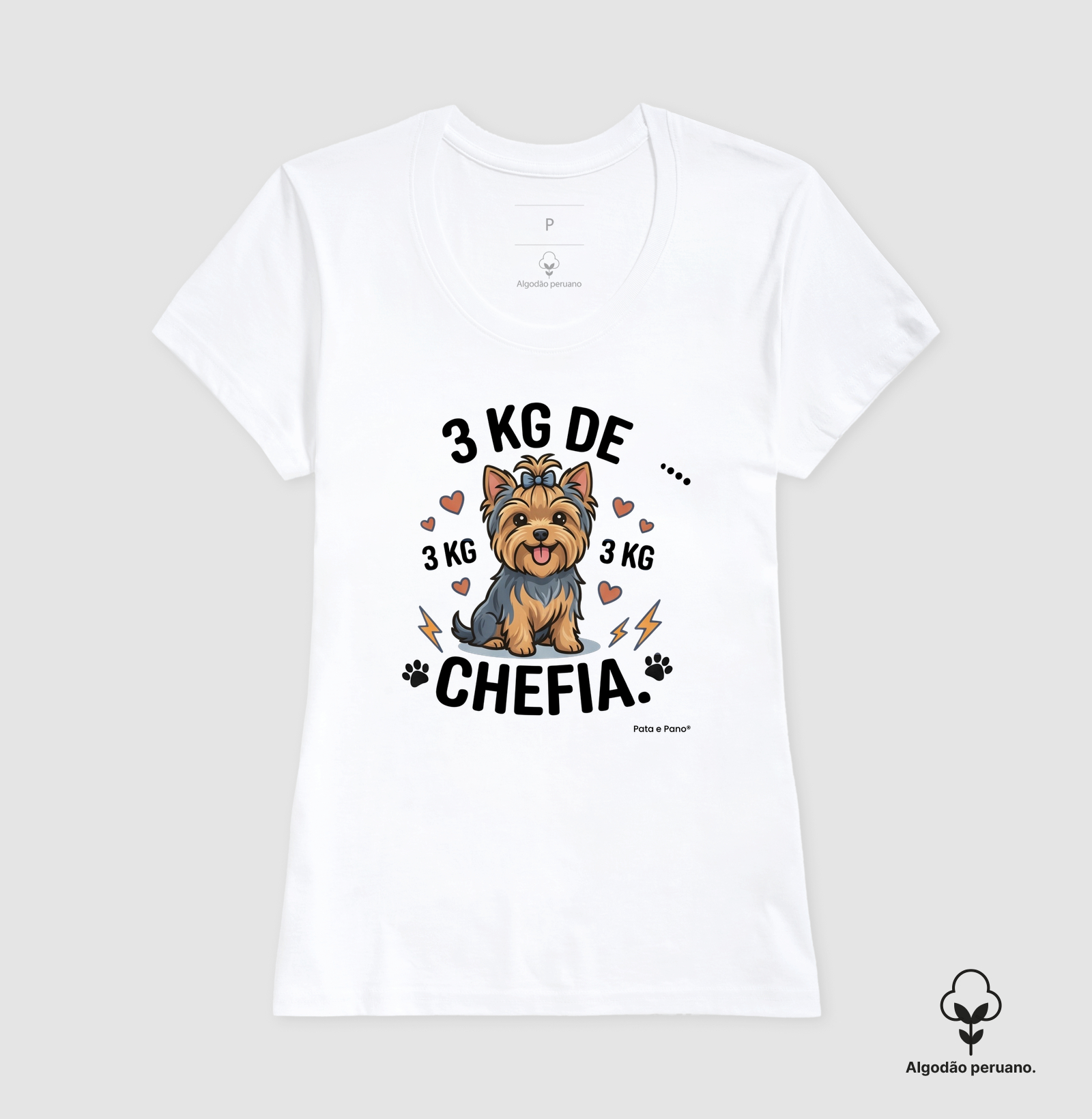 CAMISETA ALGODÃO PERUANO YORKSHIRE 3 KG - Imagem 7