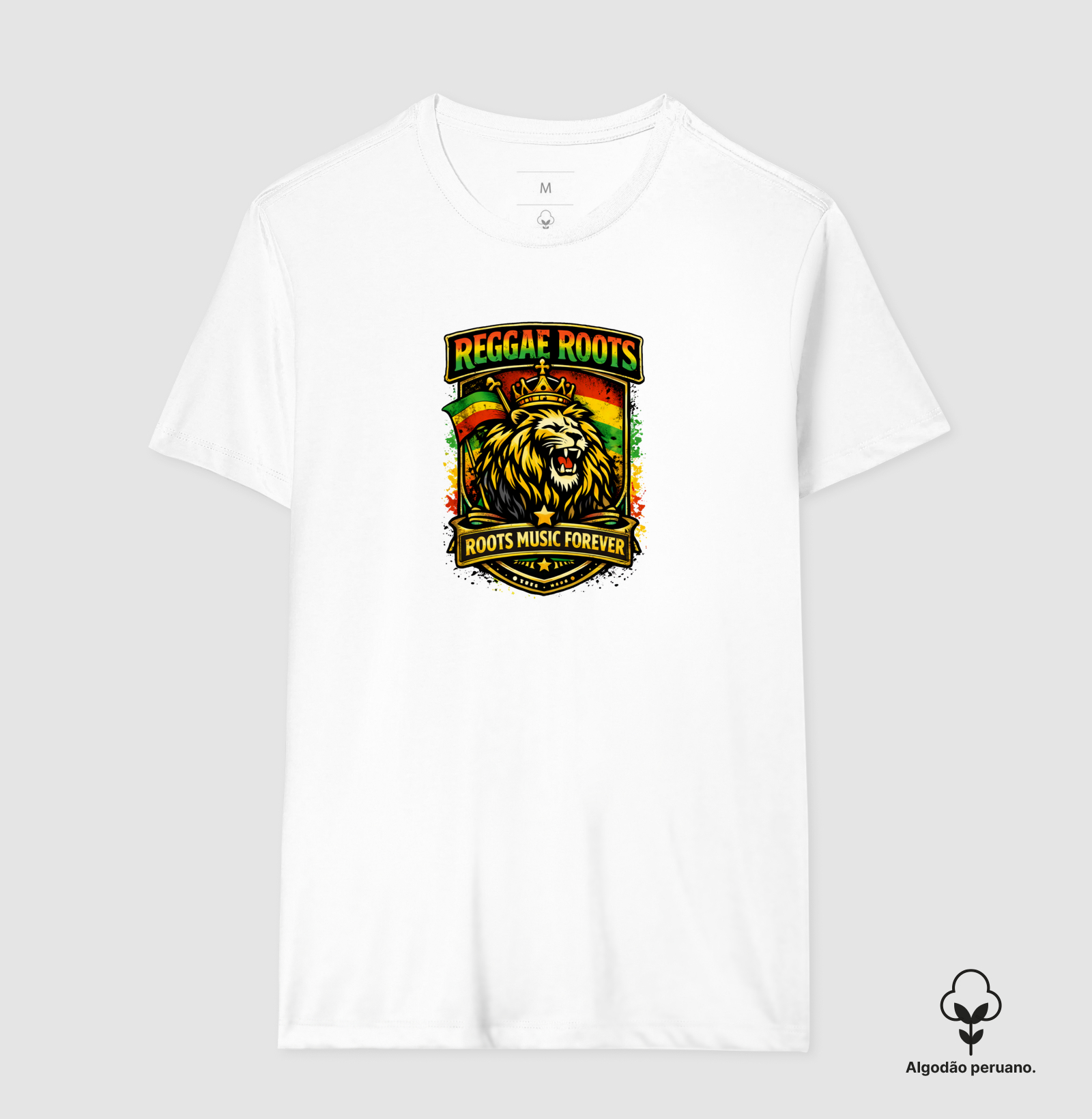 Camiseta Roots Music Forever.  Coleção Reggae Music. Masculina e Feminina. Algodão Peruano. - Imagem 6