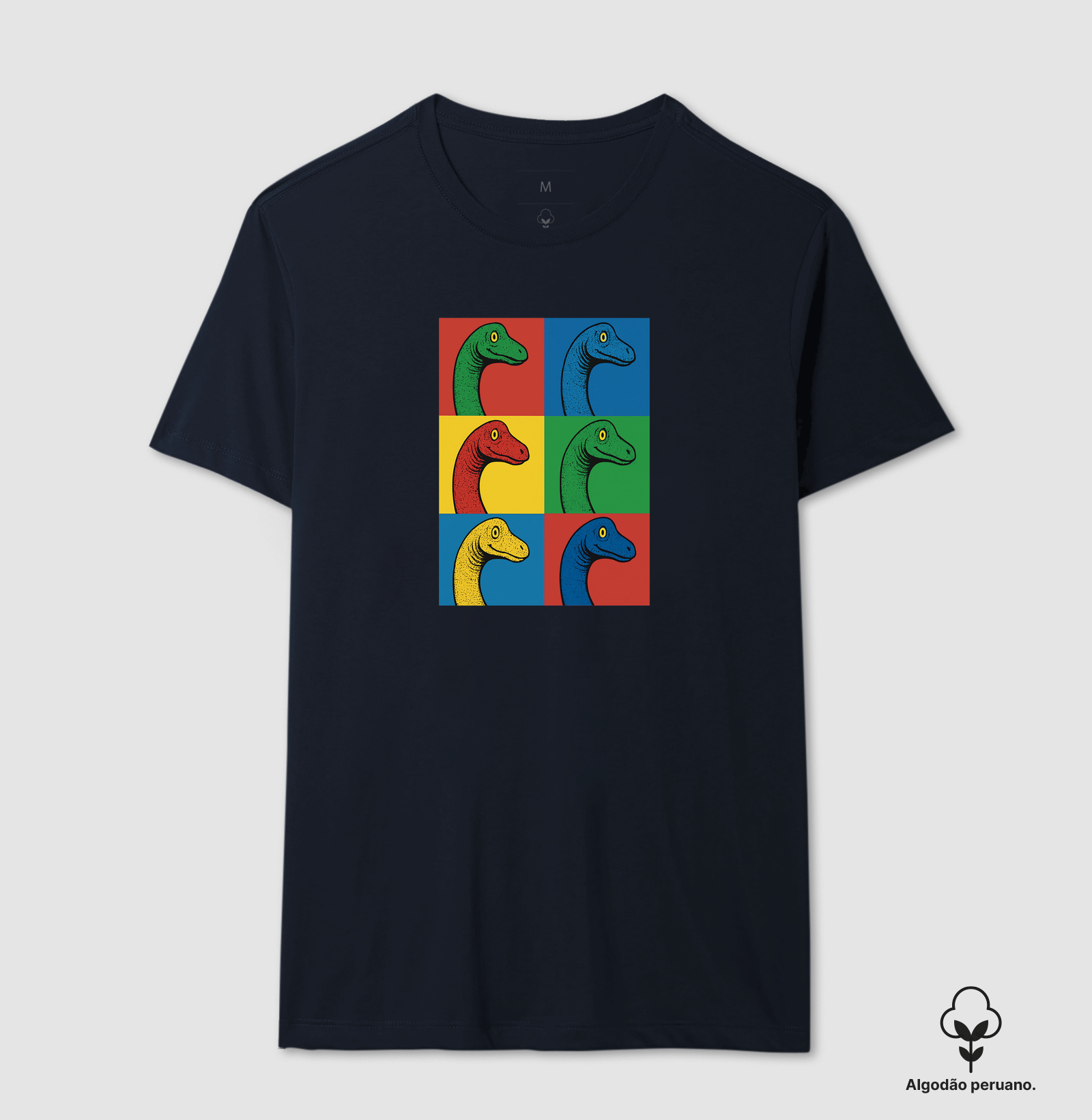 Camiseta Algodão Peruano Dino Pop Braquiossauro - Imagem 5